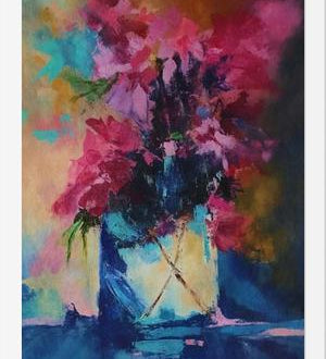 Cuadro Vase with Flowers 3