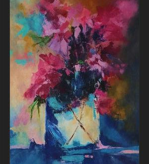 Cuadro Vase with Flowers 3