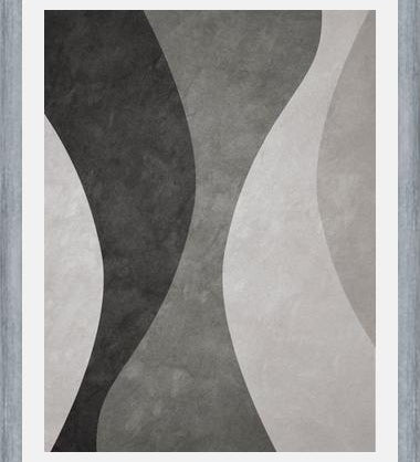 Cuadro Colección Ondas - Negro Y Blanco