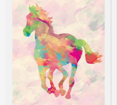 Cuadro Abstract Horse