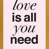Cuadro THE BEATLES - LOVE IS ALL YOU NEED rose