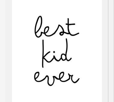Cuadro Best Kid Ever