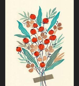 Cuadro Retro Floral Arrangement 03