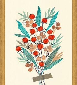 Cuadro Retro Floral Arrangement 03