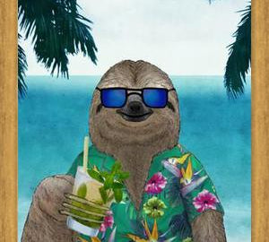 Cuadro Perezoso con un Mojito