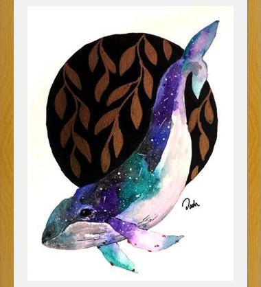 Cuadro universe whale