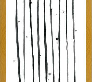 Cuadro Watercolor lines & dots - vertical