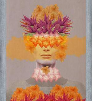 Cuadro Woman in flowers IV