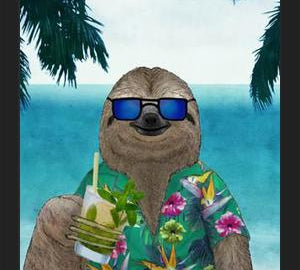 Cuadro Perezoso con un Mojito