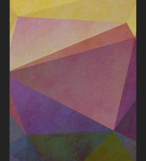 Cuadro Interconnected Triangles V