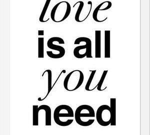 Cuadro The Beatles - Love is all you Need White