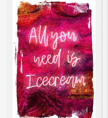 Cuadro NEON COLLECTION - icecream