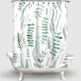 Cortina de Baño Plantas y hojas