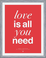 Cuadro THE BEATLES - LOVE IS ALL YOU NEED tulip