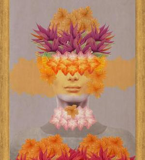 Cuadro Woman in flowers IV