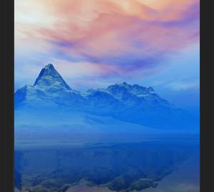 Cuadro Snowy Mountains Sunset 5