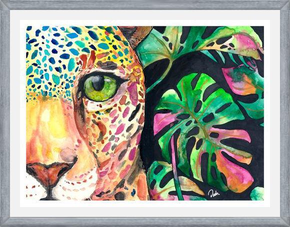 Cuadro Leopardo en la jungla