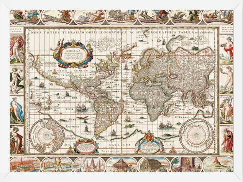Cuadro Mapa Vintage