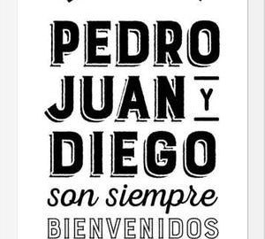 Cuadro Pedro Juan y Diego White