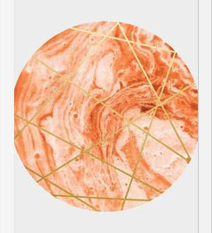 Cuadro Peach Sphere