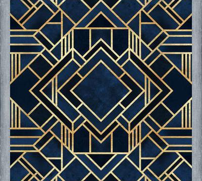 Cuadro Art Deco Blue