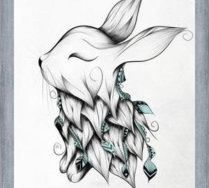 Cuadro Poetic Rabbit