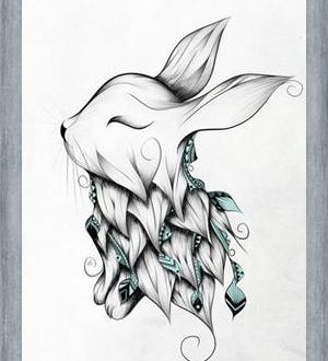 Cuadro Poetic Rabbit