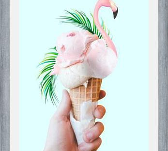Cuadro Tropical Ice Cream