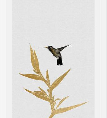 Cuadro Hummingbird and Flower II