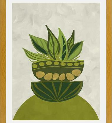 Cuadro Still life Green plants