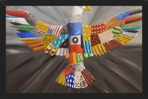 Cuadro Aguila calva americana