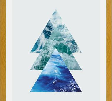 Cuadro Ocean Triangles