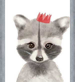 Cuadro Mapache con coronilla
