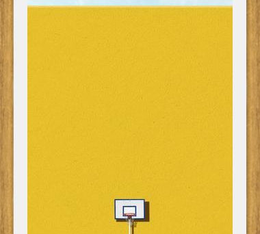 Cuadro Basquet amarillo