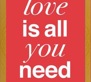 Cuadro THE BEATLES - LOVE IS ALL YOU NEED tulip