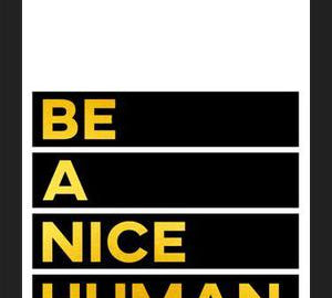 Cuadro Be A Nice Human