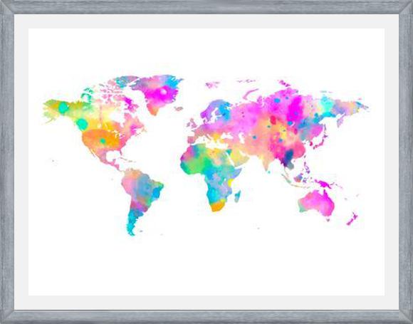 Cuadro Watercolor World