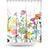 Cortina de Baño Colorful hand drawn happy wildflower