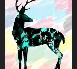 Cuadro Abstract Deer