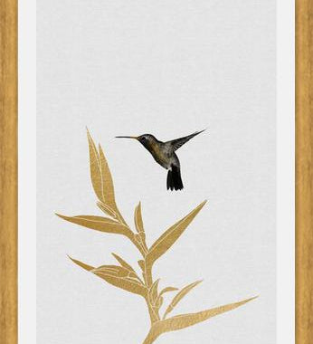 Cuadro Hummingbird and Flower II