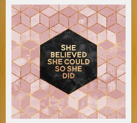 Cuadro She Believed She Could