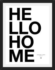Cuadro Hello Home White