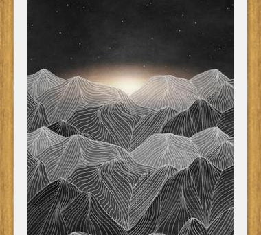 Cuadro Lines in the mountains XIX