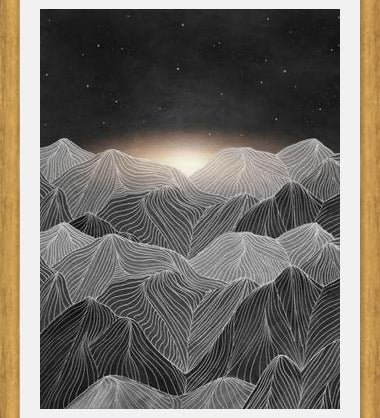 Cuadro Lines in the mountains XIX
