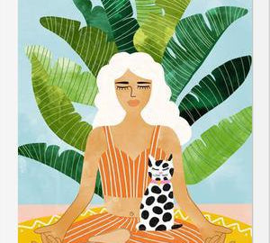 Cuadro Meditation With Thy Cat