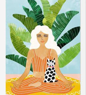 Cuadro Meditation With Thy Cat