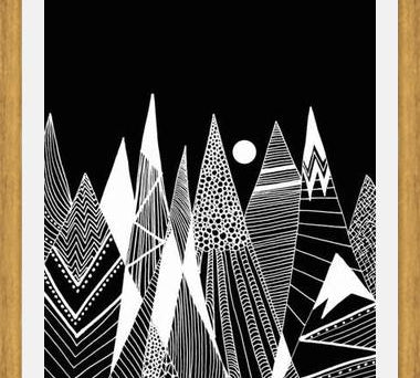Cuadro Patterns in the mountains