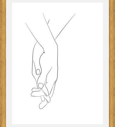 Cuadro Hands series - Walk with me
