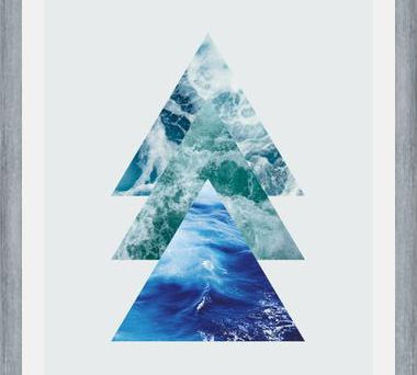 Cuadro Ocean Triangles