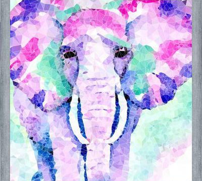 Cuadro Elefante Rosa
